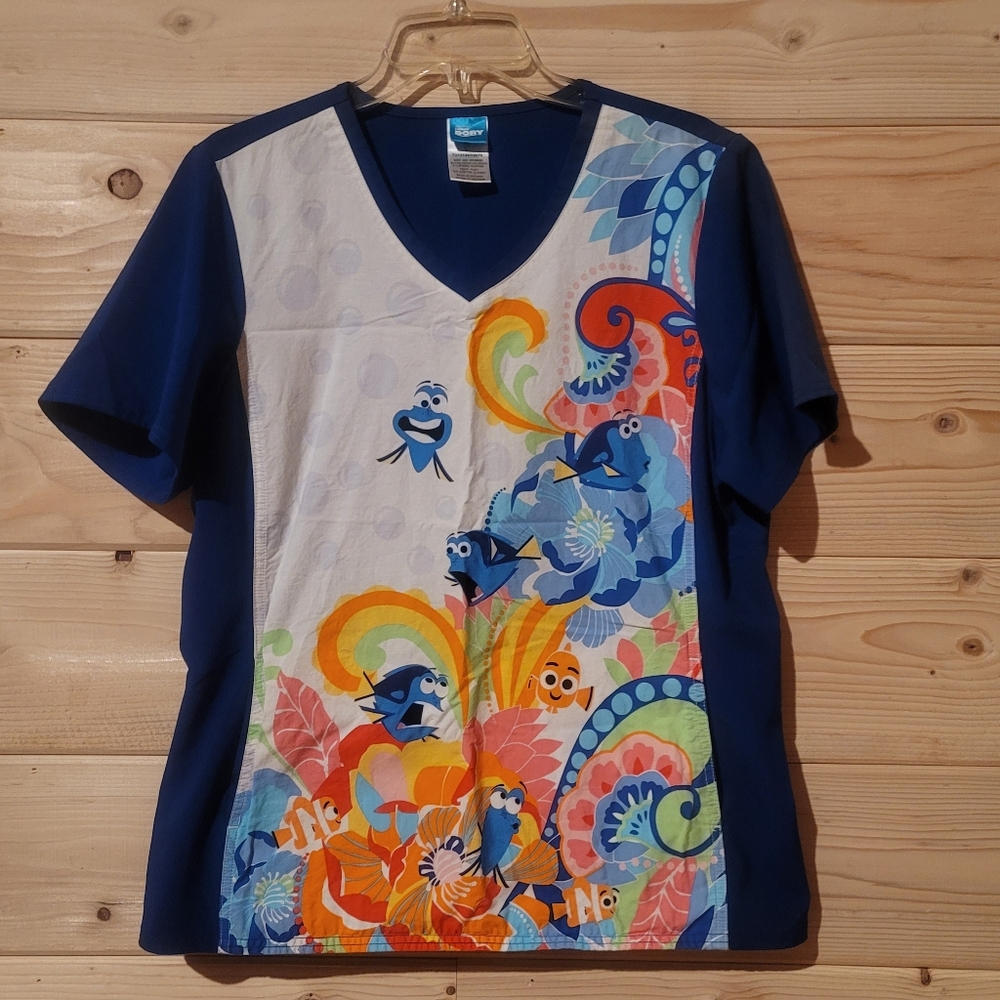 Disney Finding Nemo Scrub Size L 21x26